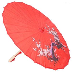 Parapluies Parapluie Parasol Papier Chinois Japonais Oriental Soie Huile Huilée Mariage Halloween Style Soleil Danse À La Main Imperméable Asiatique