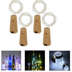 Umlight1688 10LED 20LED Lampe Bouchon En Forme De Bouchon Lumière Verre Vin LED Fil De Cuivre Guirlande Lumineuse Pour La Fête De Noël De Mariage Halloween