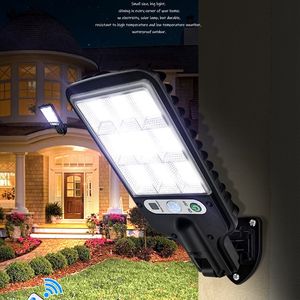 Umlight1688 Lampadaires solaires extérieurs étanches avec détecteur de mouvement et 3 modes d'éclairage à énergie solaire pour jardin, terrasse