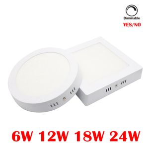 Umlight1688 plafond sans coupe 6W 12W 18W 24W monté en Surface Led Downlight panneau lumineux rond SMD Ultra mince plafonnier cuisine