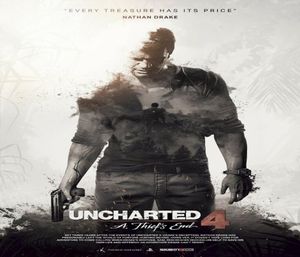 Uncharted 4 A Thief039s End Game Art Muebles Bar Bar Decoración de la pared de la familia Póster Popular4023728