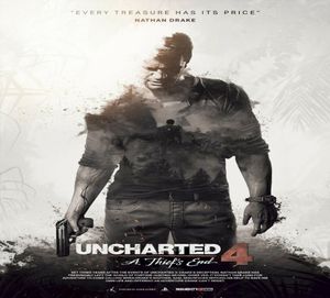 Uncharted 4 a thief039s fin jeu art meuble meuble bar familial décoration wall poster8693726