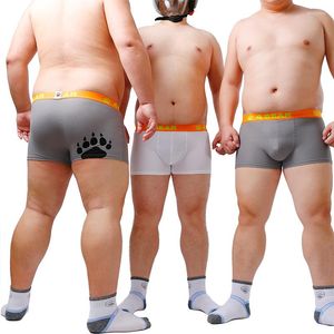 Calzuelas 2023 Llegada Bear Claw Impresión Azuliental de talla grande Boxers de redes sexys gay orgullosos para blancos gris m l xl xxl