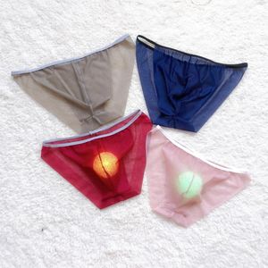 Calzoncillos 2023 Sexy malla de encaje tentación bolsa de hombre ropa interior transparente desnudo sensación sucio hombre de talla grande calzoncillos hombres Gay