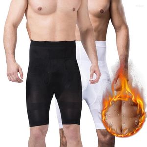 Sous-vêtements 2024 Hommes Minceur Body Shapers Shorts Solide Fitness Stretch Pantalon Perte De Poids Graisse Façonnage Contrôle Bas