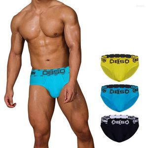 Calzoncillos 3 unids/lote, calzoncillos para hombre, conjunto de ropa interior Sexy de algodón para hombre, ropa interior transpirable para hombre, cintura baja, M-XXL rápido