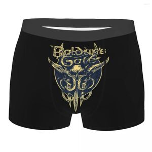 Sous-vêtements Baldur's Gate 3 Grange Logo Hommes Sous-vêtements longs Rétro Boxer Shorts Culottes Sexy Respirant Pour Homme Plus Taille