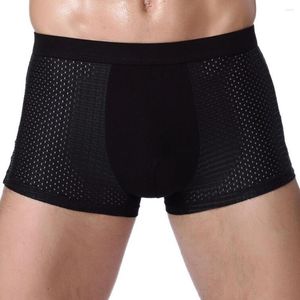 Sous-vêtements Bamboowear Bamboo Boxer Short Hommes Microfibre Briefs Sous-vêtements Compression Stretch H9