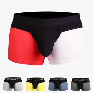 Calzoncillos Big Penis Boxers Bolsa Ropa interior para hombres Boxer Sexy Corto en forma de U Abierto Cómodo Transpirable Hombres Calzoncillos Hombres Paquete