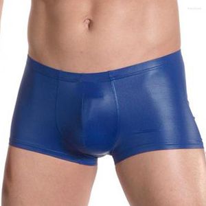 Calzoncillos Comeondear Boxer Men Underwear Sexy Night Club Leather Mens Boxers Cuecas Masculina Underpant Boxershorts Hombre Talla M-2XL MP006