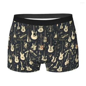 Caleçons Dark Rock Guitars Boxer pour homme et Roll Music très respirant, short sexy de haute qualité, idée cadeau