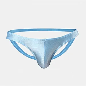 Slips Hommes Brillant Jock Strap Slip Back Space U Convex String Sexy Ouvert Underpant Gay Pouch Knickers