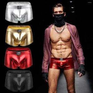 Calzoncillos JOCKMAIL Marca Ropa interior para hombres Color sólido Sexy Gay Moda Boxer Calzoncillos Club Pole Dancing Shorts Secado rápido Troncos de natación masculinos