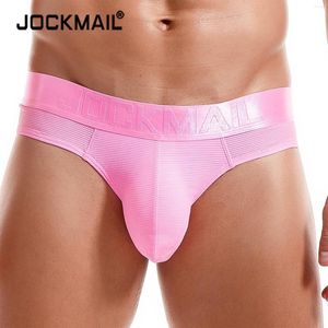Slip Jockmail Cuecas Calzoncillos hommes slips Sexy gros pénis poche sous-vêtements mâle U convexe slip Hombre Slip Gay Pantie