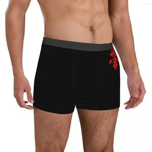 Calzoncillos Karate Kyokushin Ropa interior Símbolo Impresión lisa Boxer Breve Bolsa Tronco de talla grande para hombres