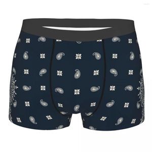 Calzoncillos masculinos Cool Pisley Bandana estampado ropa interior estilo bohemio Boxer calzoncillos suaves pantalones cortos bragas