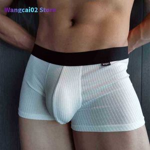 Caleçon Homme Sous-Vêtements Sexy Boxers Modal Pour Hommes Culotte Mode Respirant Doux Boxer Shorts U Bulge Pénis Pouch Ma Slip Cueca 021323H