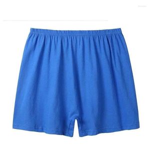 Caleçon Homme Boxer Shorts Coton Lâche Taille Haute Stretch Sous-Vêtements BuLift Respirant Pantalon De Plage Mince Couleur Pure Mâle Culotte J37