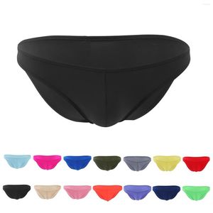 Calzoncillos para hombre, calzoncillos sexys para uso diario, ropa interior de secado rápido, bolsa Cuecas, bragas para hombre, tangas, malla, Gay, Slip Homme String colorido