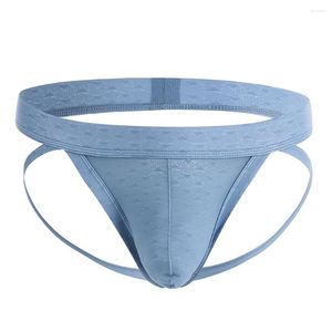 Sous-vêtements pour hommes Slip Sexy Low Rise Jock Strap Briefs String T-Back G-String Lingerie Respirant Homme Confortable Gay