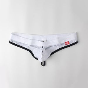 Slip Homme Respirant Mesh Briefs Transparent Culotte Confortable Bulge Pouch G-String T-back Strings Sport Panites Sous-VêtementsSous-Vêtements