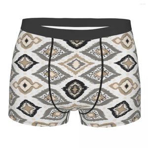 Calzoncillos Ropa interior étnica tribal bohemia para hombres Boho Vintage Funny Boxer Shorts Bragas Hombre Suave S-XXL