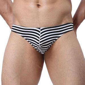 Slip Hommes S Nylon Sous-Vêtements Hommes Style Stripe Doux Respirant Culotte Courte Sexy Mémoires Pour ManUnderpants