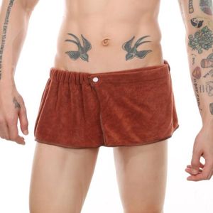 Sous-vêtements hommes serviette enveloppement sauna natation plage douche jupe sport natation vacances spa bain boxer shorts corail polaire châle absorbant lingerie