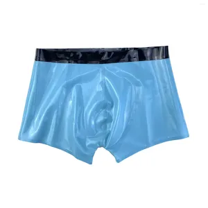 Calzoncillos Monnik Breques de láminas Men Boxer de goma hecho a mano Boxer Atraporta ropa interior para ropa de club de fiesta