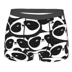 Slip Panda Hommes Culottes Boxers Sous-Vêtements Noir Et Blanc Têtes Sexy Homme Shorts Boxershorts Hommes Polyester Imprimer