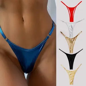 Slips en gros Europe et États-Unis Amazon Swim Trunks Dames Triangle Sexy Couleur Solide Femme Tongs