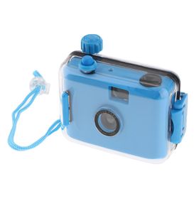 Submarina de la cámara Lomo impermeable mini linda película de 35 mm con caja de carcasa Blue8331131