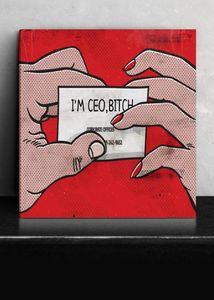 UnframedAlec Monopoly quotI039m CEO Bitch Red quotHD Canvas Print home decor wall art paintingoffice art culture3783758