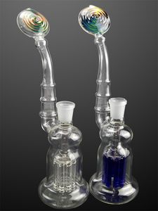 Narguilé en verre au design unique 6 ArmTree Perc Percolator Recycler Dab Rig Special Heady pour accessoires pour fumeurs