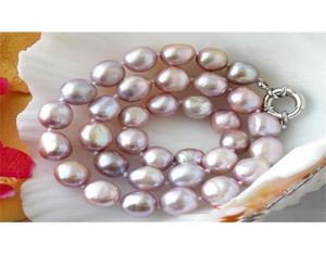 Tienda de joyas de perlas únicas para la lavanda rosa blanca collar de perlas de agua dulce negros joyas finas para mujeres regalos