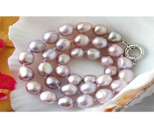 Perles uniques bijouterie blanc rose lavande noir collier de perles d'eau douce bijoux fins femmes cadeau 2335625