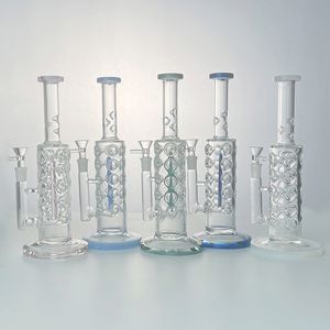 Tubo recto Fab Egg Glass Bongs Hookahs Bong Dab Oil Rigs Waterpipe con Inline Perc Water Pipes WP2161