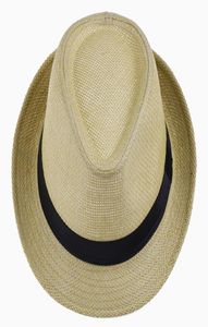Chapeaux de plage unisexes en paille de soleil, mode été décontracté, tendance, Panama Jazz, casquette de Gangster pour hommes et femmes, Cowboy Fedora hat6990584