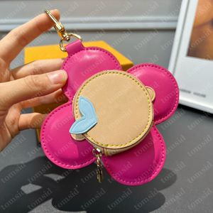 Porte-clés de créateur de mode unisexe, porte-clés classique en cuir à fleurs pour femmes, porte-monnaie de poche, Llaveros, porte-clés de luxe pour sac de luxe