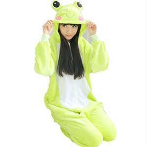 Unisexe Hommes Femmes Dame Vêtements Adulte Pyjamas Cosplay Costume Animal Onesie Vêtements de Nuit Animaux de Bande Dessinée Cosplay CUTE Frog sleepsuit 251r