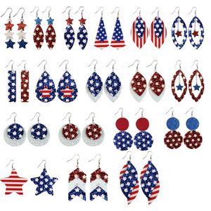 Pendientes con banderas de Estados Unidos, orejeras, decoración para fiestas, colgantes para orejas, venta al por mayor C1124