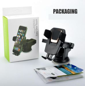 Universal 360 degrés Easy One Touch Car Support pour iPhone X Max Hand Smart Cell Phone Holder Asse Tup Cradle Stand Holders WI3912131