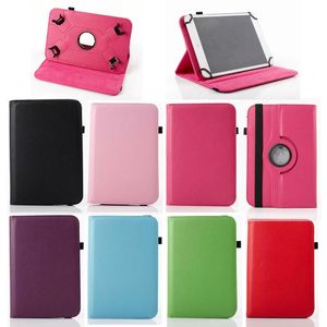 Universal 360 Rotating PU Leather Stand Case Cover pour 7inch 8inch 10 inch Tablet ipad Samsung Tablet