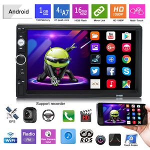 Universal 7 Inch 2din Car DVD Player Android GPS Navigation Support Mirror Link Reversing Camera Wifi Bluetooth RDS MP5 Function174S