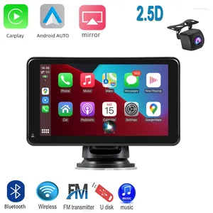 Autoradio Portable universel de 7 pouces, sans fil, Carplay, Android, caméra automatique, écran Ips 2.5D, lecteur de musique, vidéo, bluetooth, Wifi