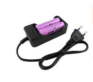 Universal battery charger rechargeable lithium battery dual slot charger EU US Plug 18650 Dual Battery Charger