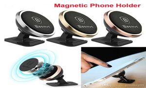 Soporte de teléfono universal de automóviles 360 grados GPS Magnetic Telephone Mobile para iPhone 7 6s más Samsung Huawei Magnet Mount Holder STA3719625