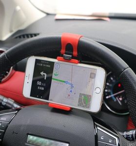 Support universel de montage de Clip de volant de voiture, pour iPhone 8 7 7Plus 6 6s Samsung Xiaomi Huawei téléphone portable GPS3276725