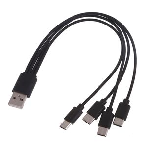 Cable de carga universal USB-C 1/2/3/4-en-1 Cargador para múltiples conectores de tipo C adecuados para tabletas