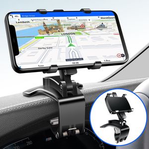 Universal Dashboard Car Phone Holder Easy Clip Mount Stand GPS Display Bracket Car Front Support Stand for iPhone Samsung Xiaomi